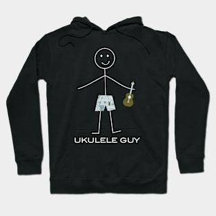 Funny Mens Ukulele Guy Hoodie